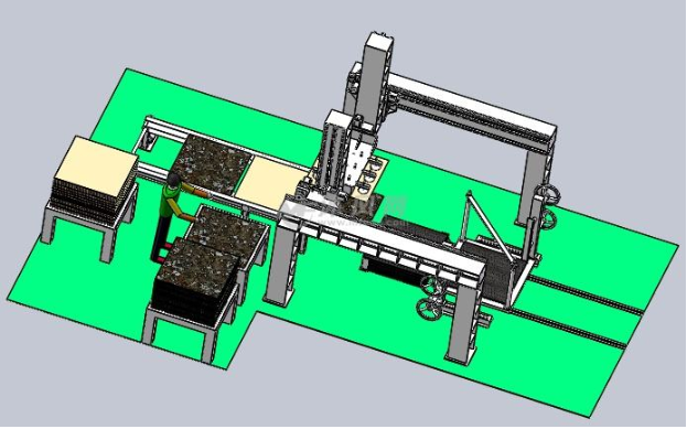 线性滑台模组在上下料和自动插件的应用